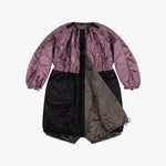 MARFA STANCE Parachute Quilted Parka in Granite/Amethyst/Black