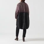 MARFA STANCE Parachute Quilted Parka in Granite/Amethyst/Black