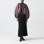 MARFA STANCE Parachute Quilted Bomber  in Granite/Amethyst