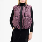 MARFA STANCE Parachute Vest in Dark Olive/Granite/Amethyst