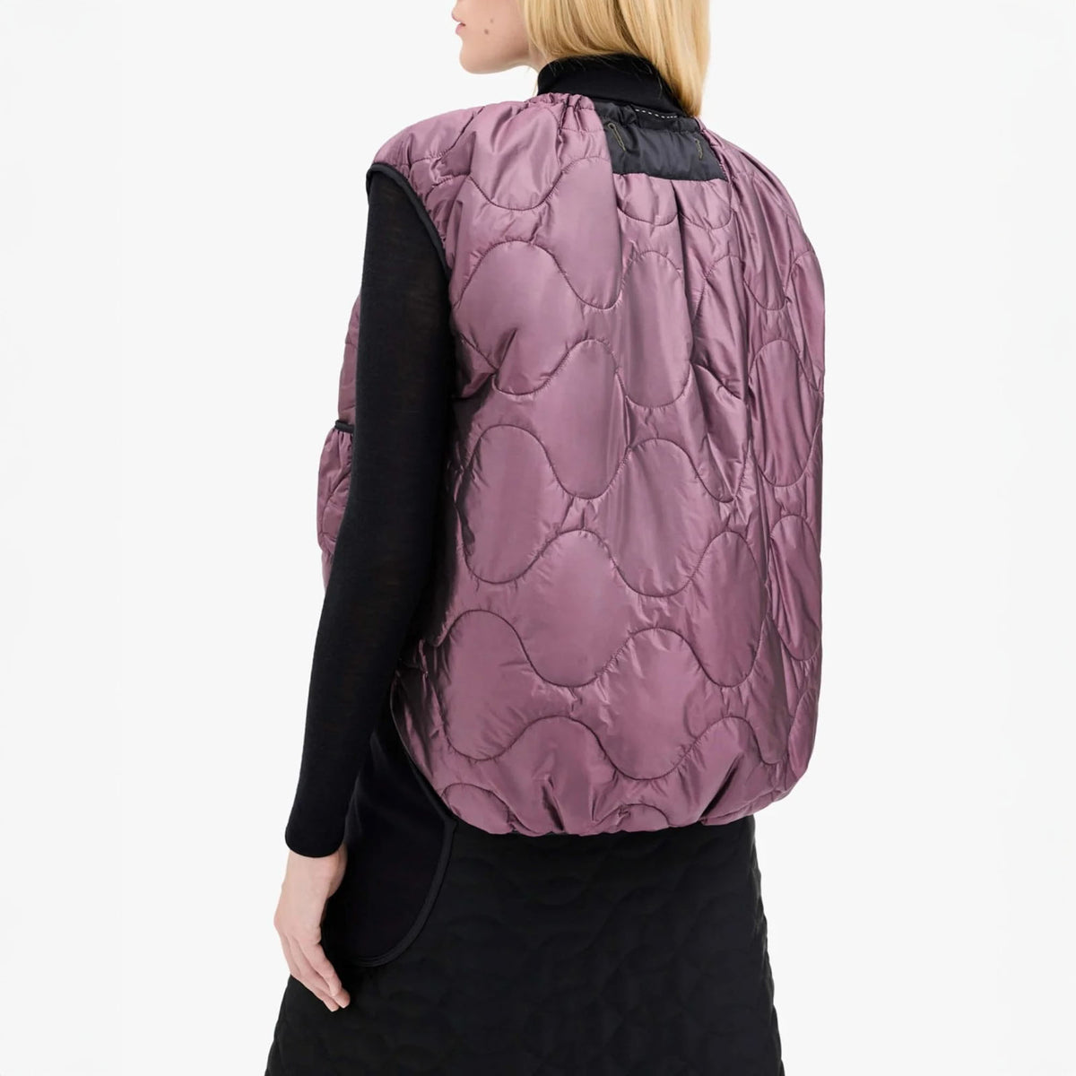 MARFA STANCE Parachute Vest in Dark Olive/Granite/Amethyst