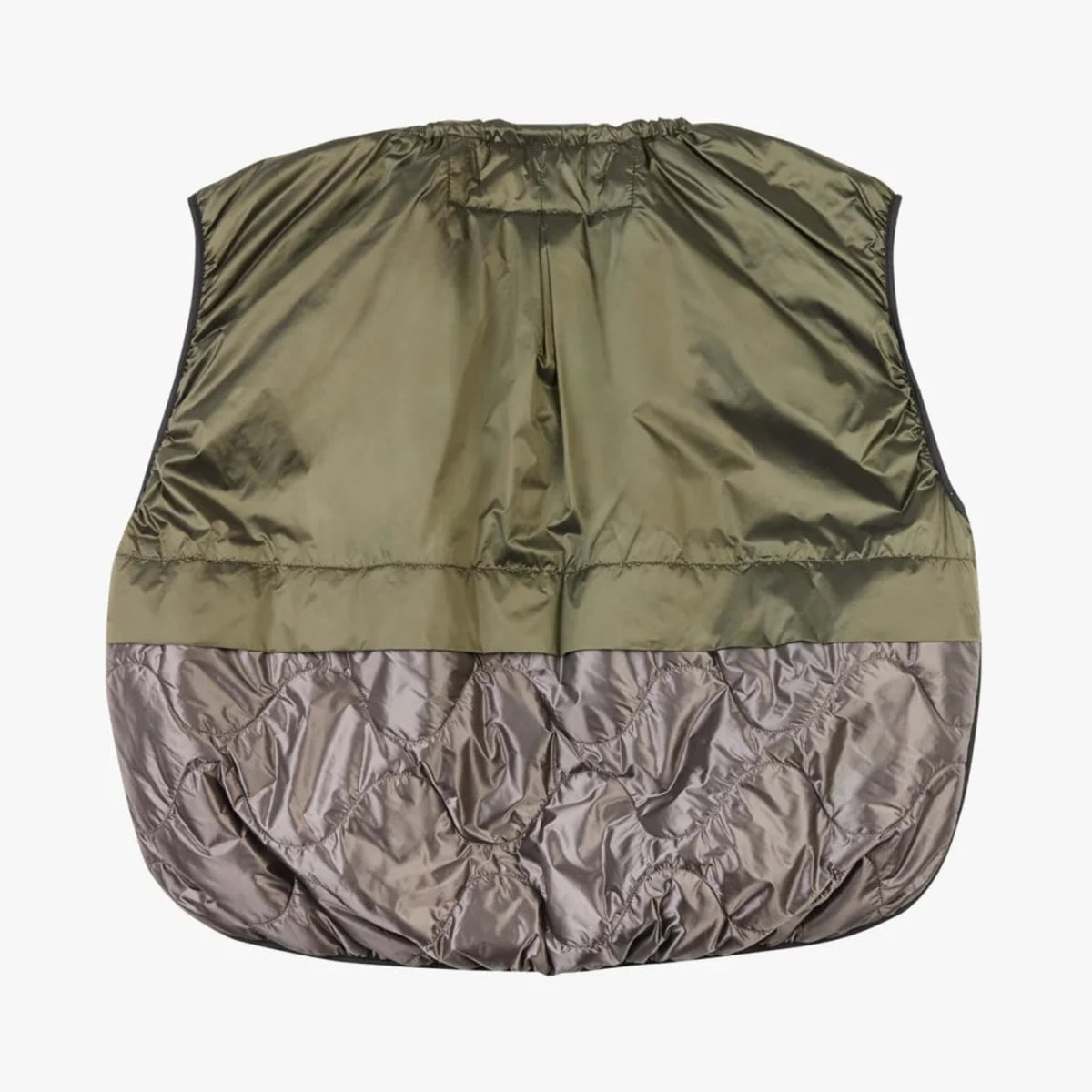 MARFA STANCE Parachute Vest in Dark Olive/Granite/Amethyst