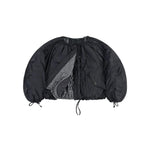 MARFA STANCE Parachute Quilt Bomber in Black/Anthracite