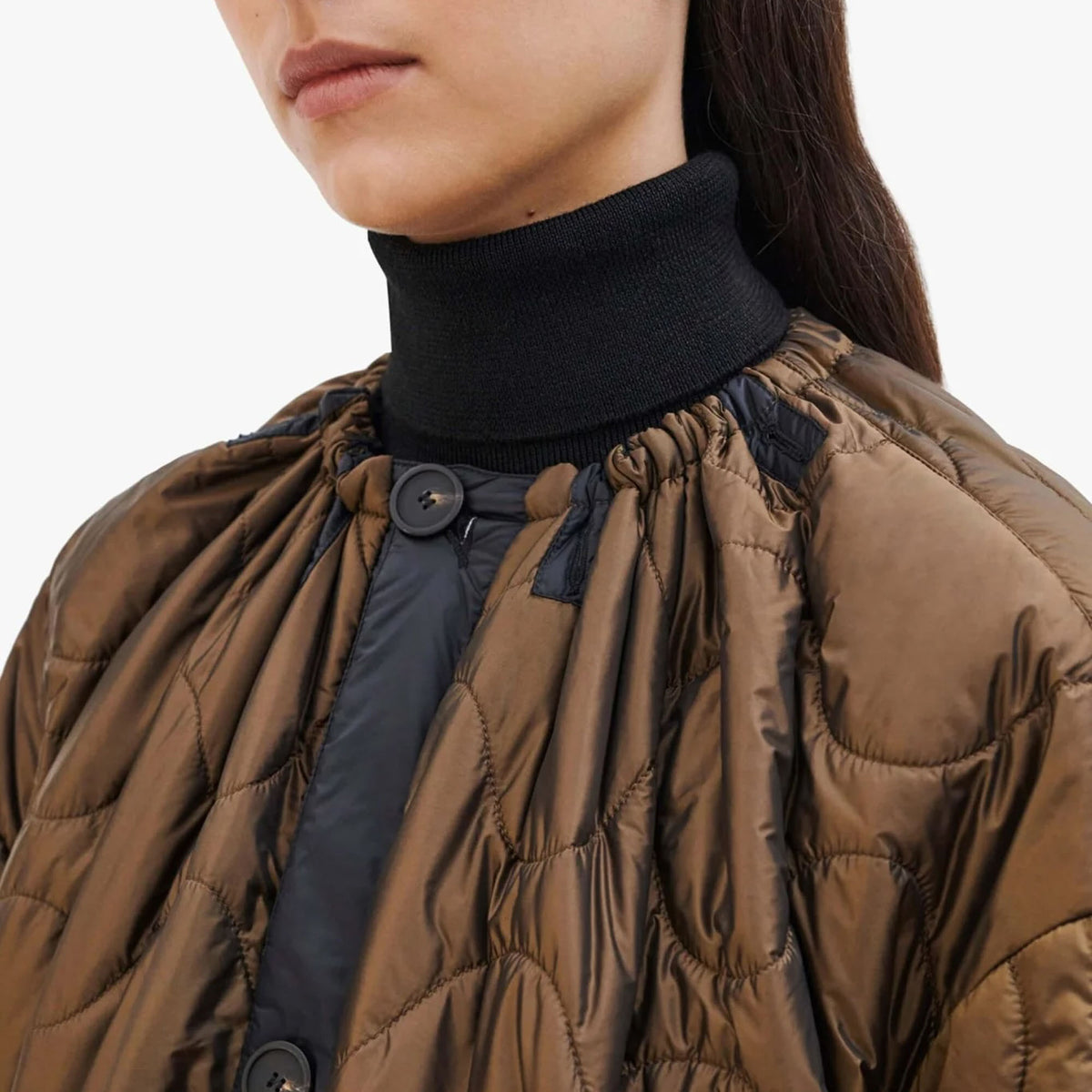 MARFA STANCE Paracute Parka in Bronze/Olive/Black
