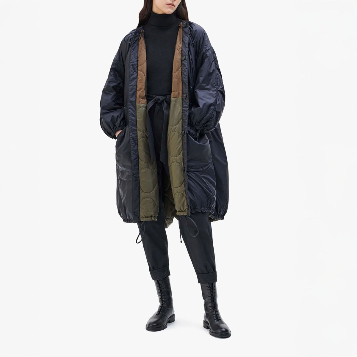 MARFA STANCE Paracute Parka in Bronze/Olive/Black