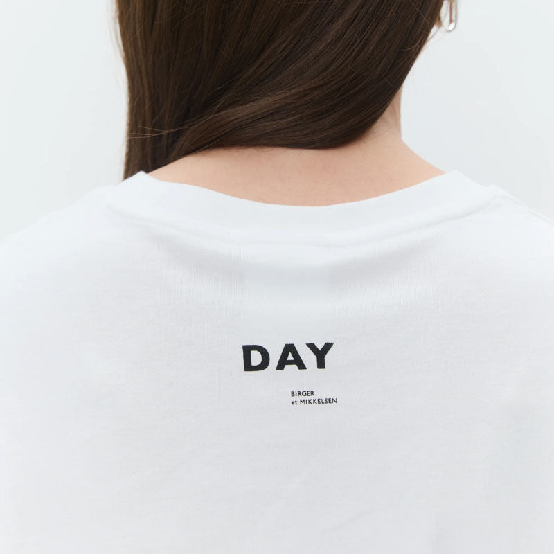DAY BIRGER ET MIKKELSEN Parry Heavy Jersey T-Shirt in Bright White