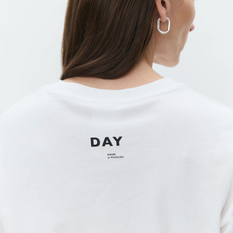 DAY BIRGER ET MIKKELSEN Parry Heavy Jersey T-Shirt in Bright White