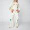 STELLA NOVA Patchwork Elements Cotton Jacket in Creme