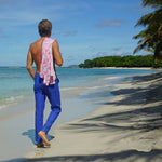 PINK HOUSE MUSTIQUE Mens Pomegranate Linen Shirt in Pink