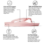 ARCHIES Arch Support Flip Flops in Pink