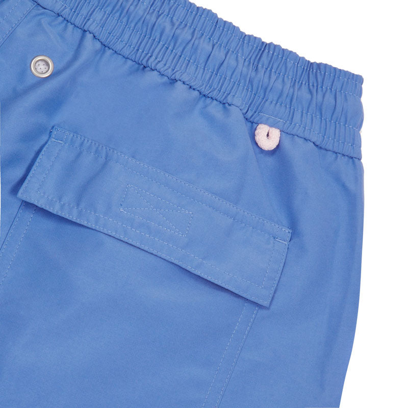 PINK HOUSE MUSTIQUE Plain Swim Shorts in Regatta Blue