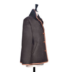 OWEN BARRY Porlock Reversible Sheepskin Jacket in Ebony/Brown