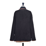 OWEN BARRY Porlock Reversible Sheepskin Jacket in Ebony/Brown