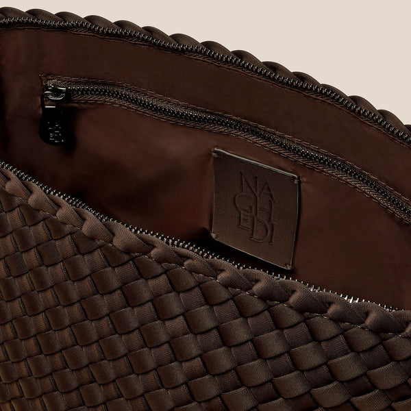 NAGHEDI Portofino Large Cosmetic Case in Chocolate