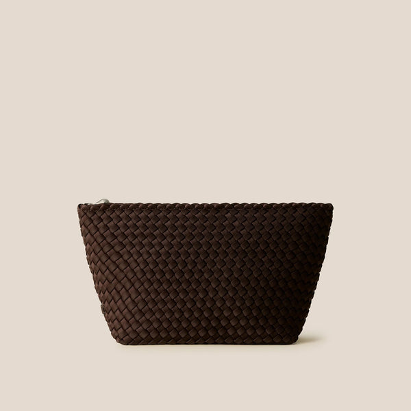 NAGHEDI Portofino Large Cosmetic Case in Chocolate