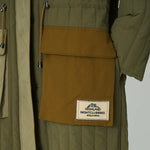 STELLA NOVA Quilted Parka Coat in Army