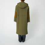 STELLA NOVA Quilted Parka Coat in Army