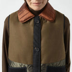 MARFA STANCE Quilted Nylon Collar in Amber/Peat