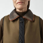 MARFA STANCE Quilted Nylon Collar in Amber/Peat