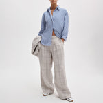 RAG & BONE Connie Stripe Shirt in Navy
