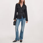 RAG & BONE Sonny Silk Blouse in Black