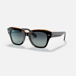 RAY-BAN State Street RB2186 Sunglasses in Polished Black/Brown/Grey/Blue Gradient