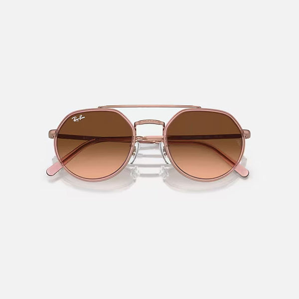 RAY-BAN RB3765 Sunglasses in Polished Copper/Pink/Brown