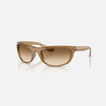 RAY-BAN Balorama RB4089 Sunglasses in Matte Brown/Gradient Brown