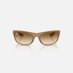 RAY-BAN Balorama RB4089 Sunglasses in Matte Brown/Gradient Brown
