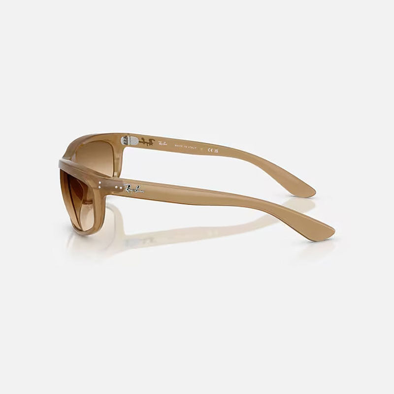 RAY-BAN Balorama RB4089 Sunglasses in Matte Brown/Gradient Brown