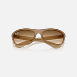 RAY-BAN Balorama RB4089 Sunglasses in Matte Brown/Gradient Brown