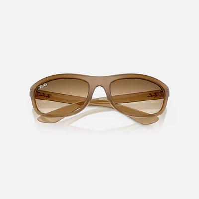 RAY-BAN Balorama RB4089 Sunglasses in Matte Brown/Gradient Brown