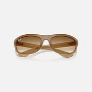 RAY-BAN Balorama RB4089 Sunglasses in Matte Brown/Gradient Brown