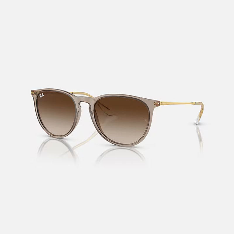RAY-BAN Erika Classic RB4171 Sunglasses in Polished Transparent Light Brown