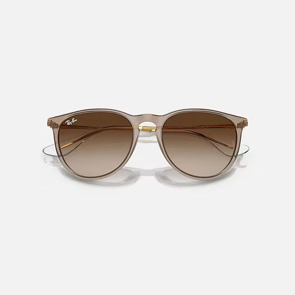 RAY-BAN Erika Classic RB4171 Sunglasses in Polished Transparent Light Brown