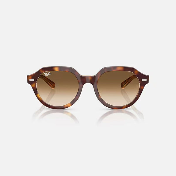 RAY-BAN Gina RB4399 Sunglasses in Light Havana/Clear Gradient Brown