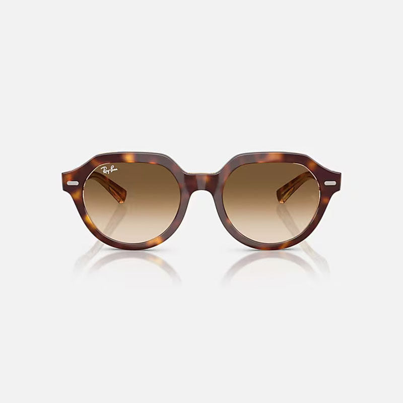 RAY-BAN Gina RB4399 Sunglasses in Light Havana/Clear Gradient Brown