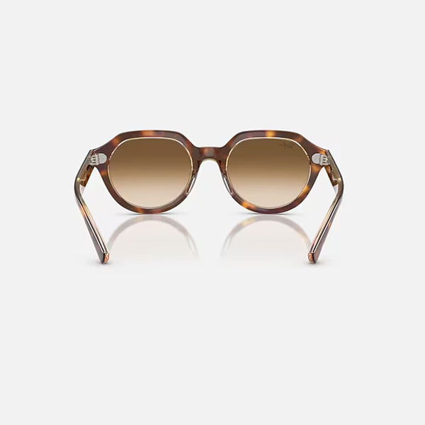 RAY-BAN Gina RB4399 Sunglasses in Light Havana/Clear Gradient Brown