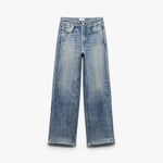 RAG & BONE Miramar Terry Wide Leg Denim-Style Trousers in Scarlet
