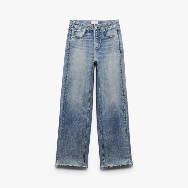 RAG & BONE Miramar Terry Wide Leg Pant in Scarlet