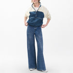 RAG & BONE Miramar Terry Sofie Denim-Style Trousers in Almond