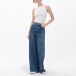 RAG & BONE Miramar Terry Sofie Denim-Style Trousers in Almond