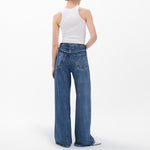 RAG & BONE Miramar Terry Sofie Denim-Style Trousers in Almond