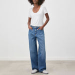 SPLENDID Sloane Scoop Tee in White
