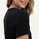 SPLENDID Sloane Scoop Tee in Black
