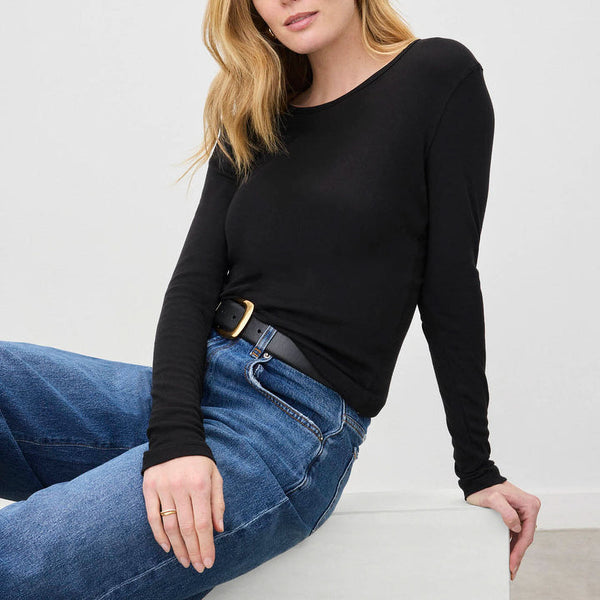 SPLENDID Classic LS Crew in Black