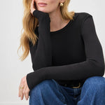 SPLENDID Classic LS Crew in Black