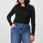 SPLENDID Classic LS Crew in Black