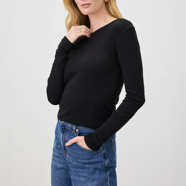 SPLENDID Classic LS Crew in Black