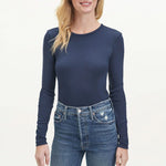SPLENDID Classic LS Crew in Navy